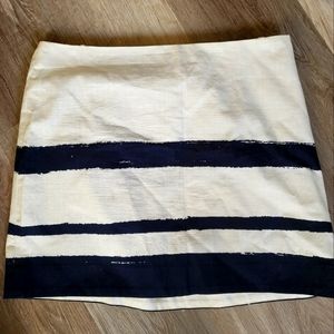 J. Crew Blue and White Skirt Size 8